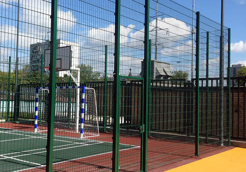 2Д забор для футбольной площадки в Воркуте