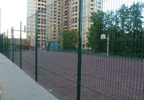 3Д забор для футбольной площадки в Воркуте