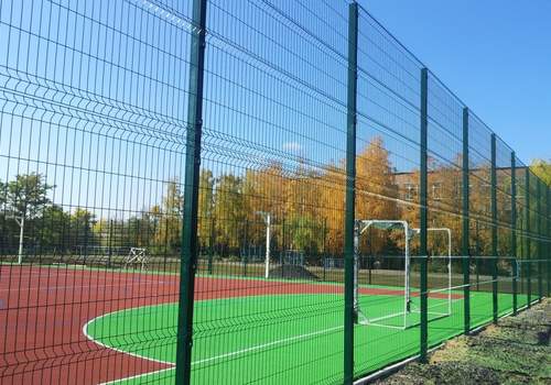 3Д забор для футбольной площадки в Воркуте