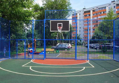 Забор Protect для баскетбольной площадки в Воркуте